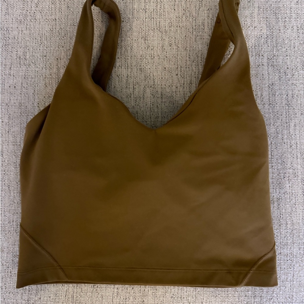 NWOT lululemon athletica Brown Sports Bra